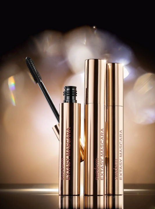 EXTASY MASCARA – JUODOS ARBA RUDOS SPALVOS BLAKSTIENŲ TUŠAS