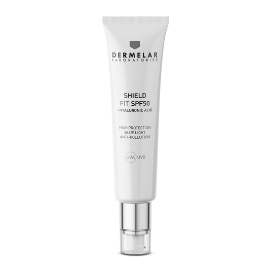 DERMELAR DIENOS KREMAS SHIELD FIT KREMAS SPF50 + HIALURONO RŪGŠTIS