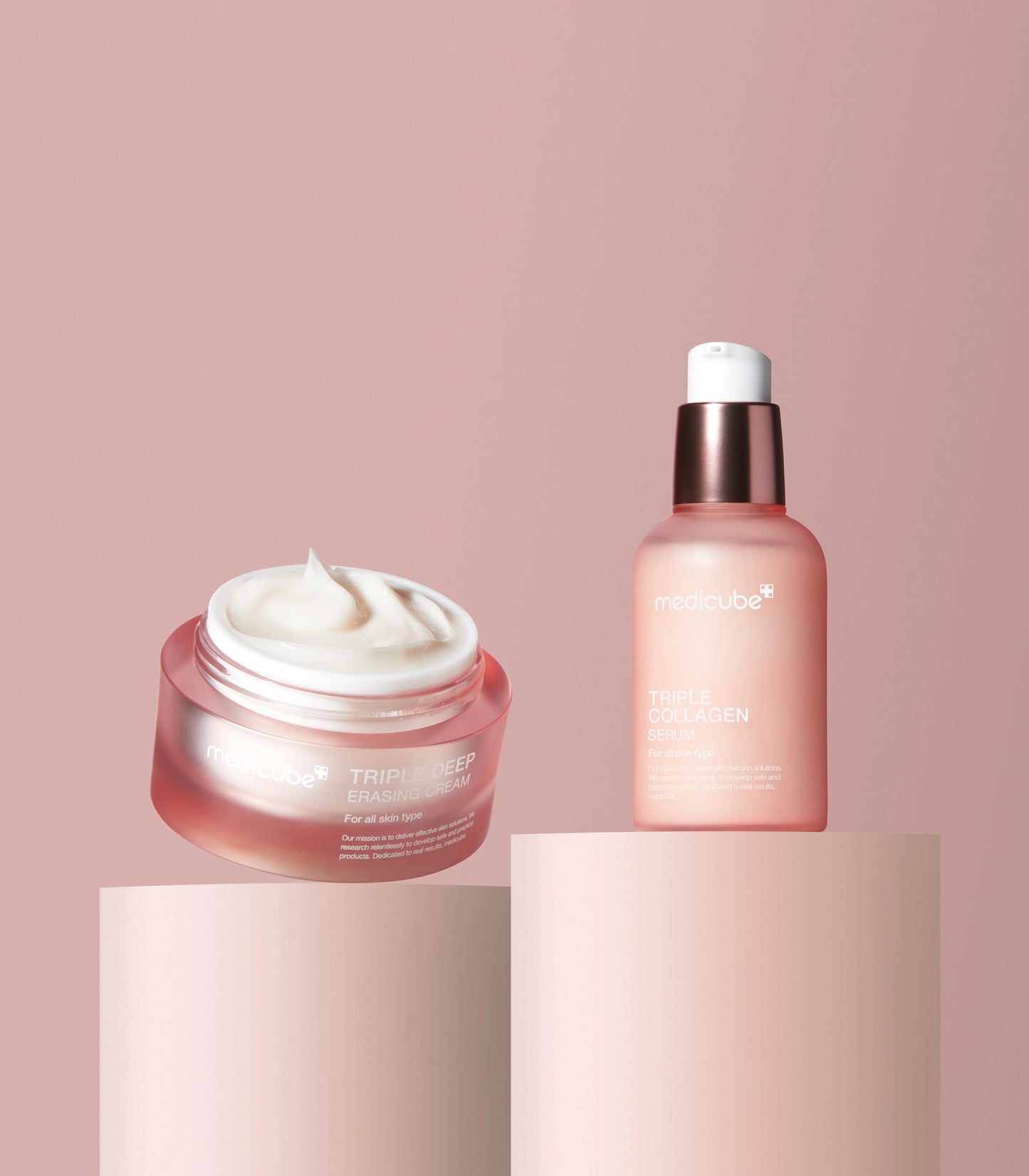 Укрепляющая и увлажняющая сыворотка и крем Medicube Triple Collagen Complex – интенсивная система укрепления и глубокого увлажнения