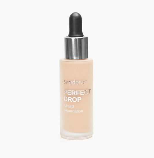 SWEDERM PERFECT DROP SKYSTAS MAKIAŽO PAGRINDAS KREMINĖ PUDRA 30ML (HONEY02)